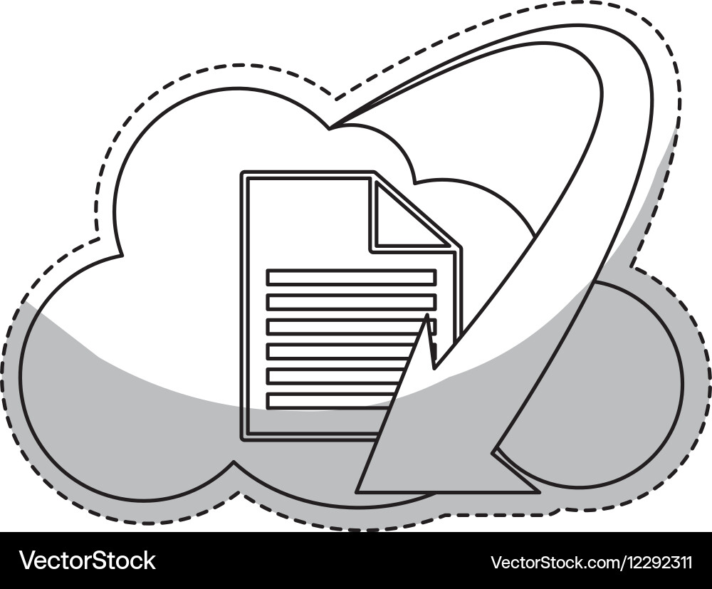 Document paper icon image vector image