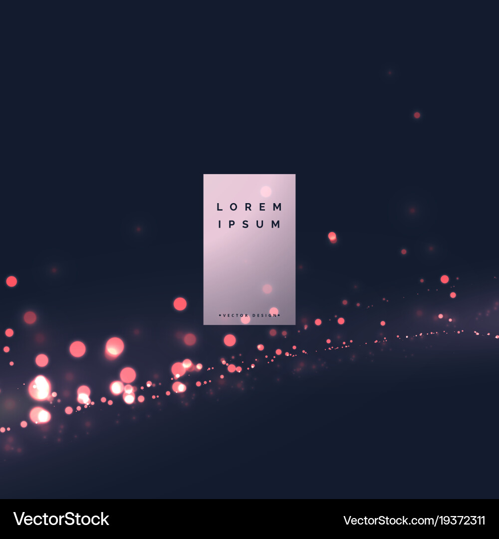 Dynamic Bokeh Light Sparks Background vector image