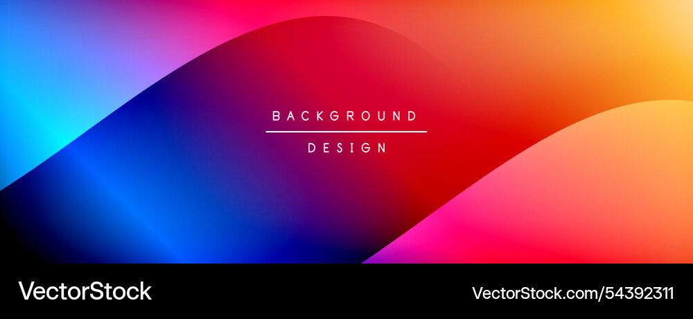 Dynamic Gradient Wave Background vector image