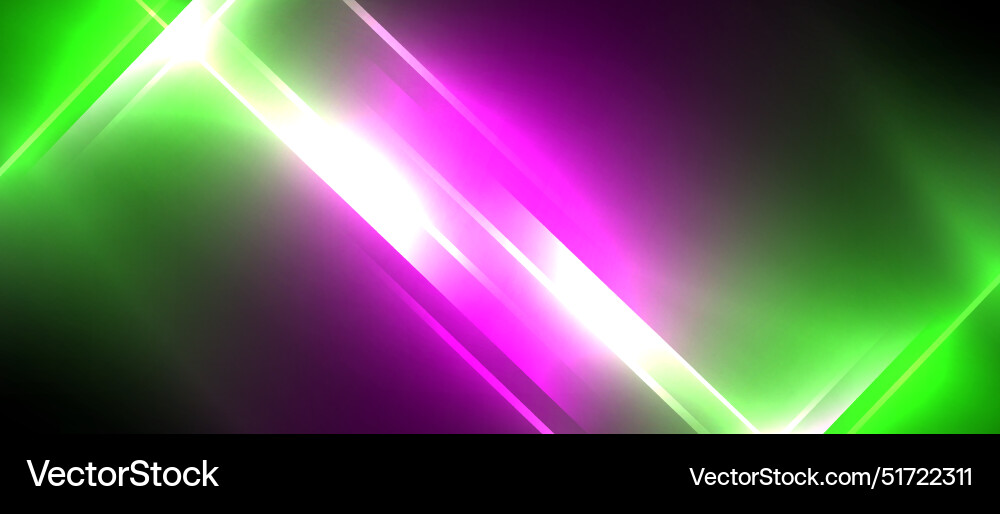Neon dynamic diagonal light rays background Neon dynamic diagonal light rays background Vector Image