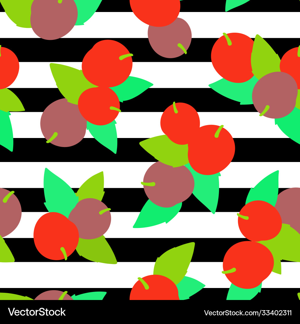 Seamless botanical pattern with apricots Seamless botanical pattern with apricots Vector Image