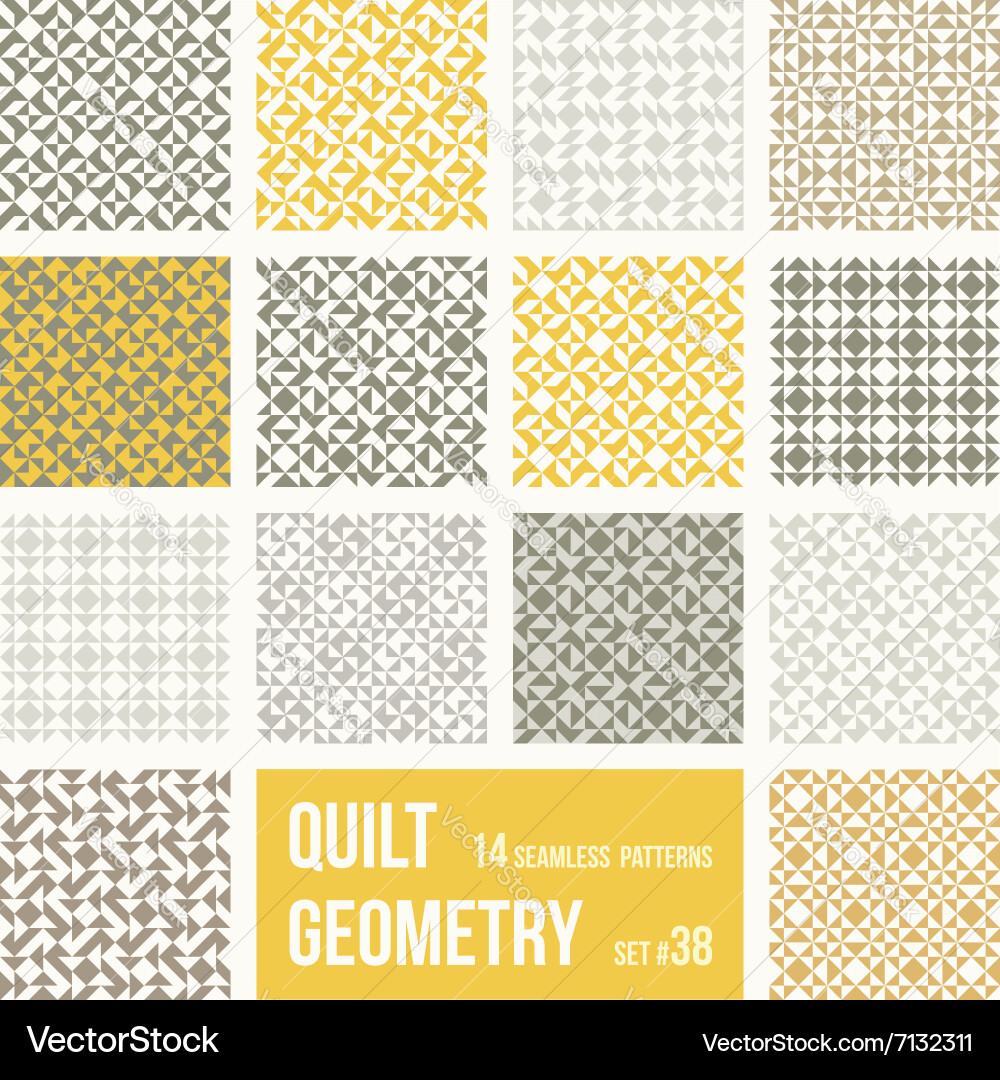Set of 12 tiles with geometric patterns Vector Image