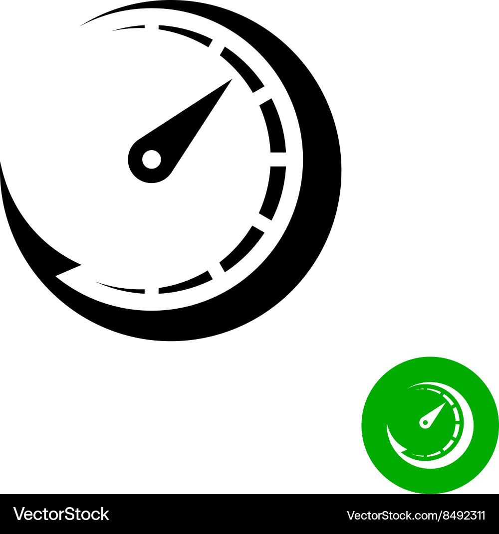 Speed Scale Timer Icon vector image