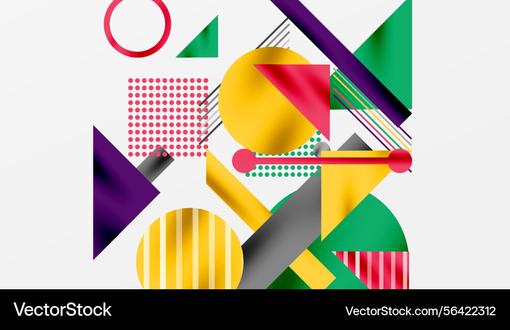 Abstract geometric composition shapes overlap Abstract geometric composition shapes overlap vector image