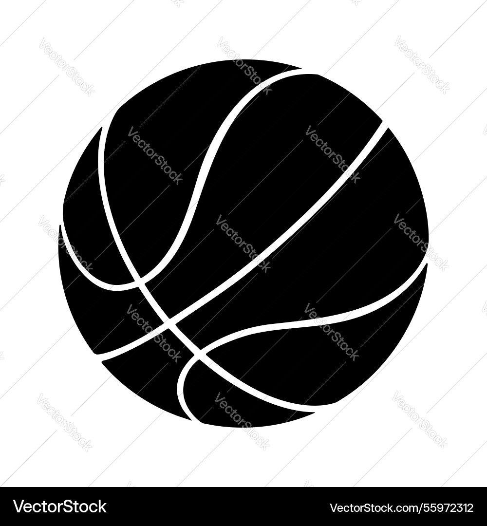 Basketball silhouette icon symbol logo Vector Image