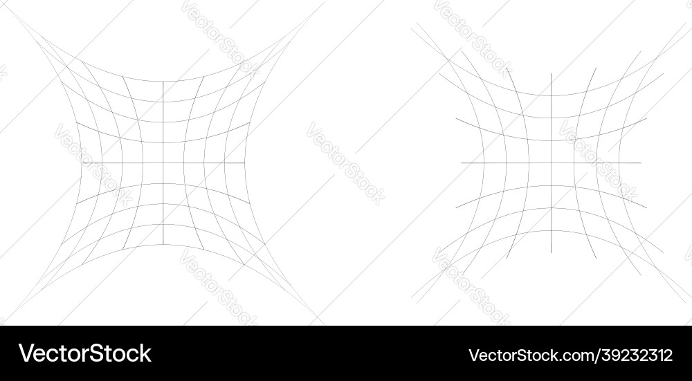 Distorted abstract geometric shape elements Distorted abstract geometric shape elements vector image