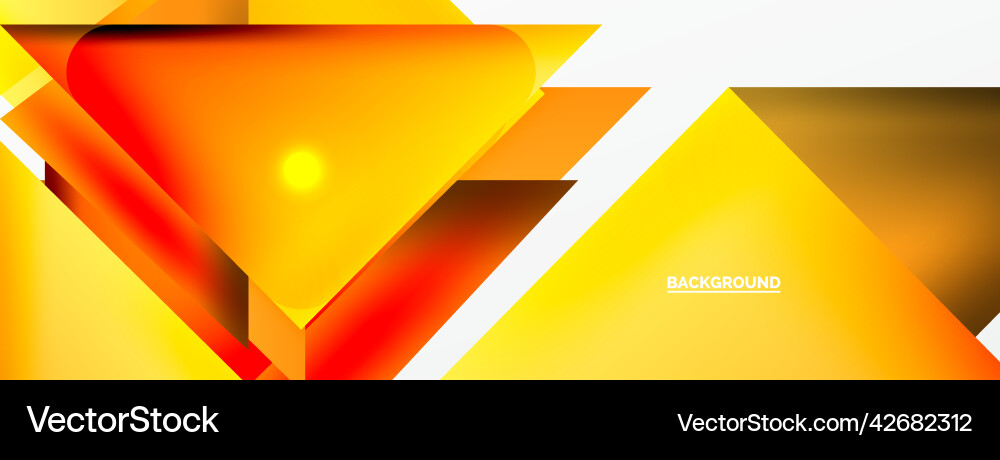 Dynamic 3d geometric abstract background Dynamic 3d geometric abstract background Vector Image