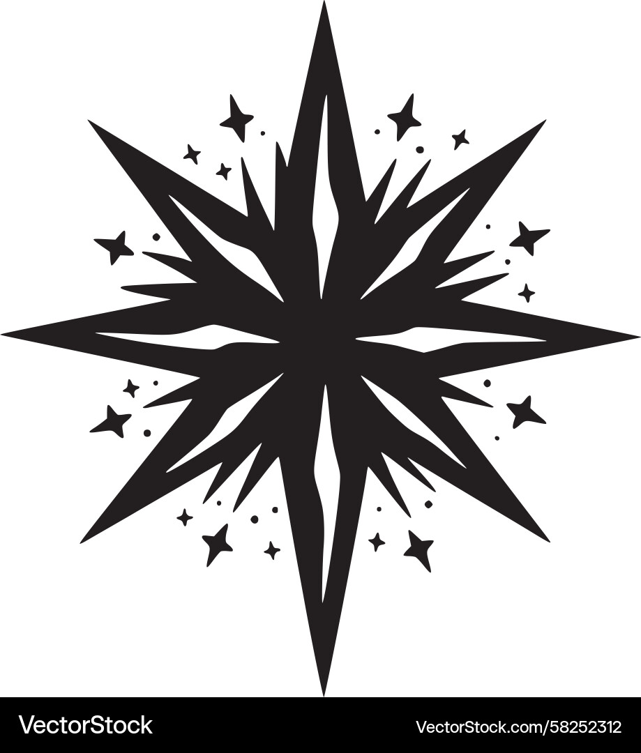 Dynamic Starburst Pattern Vector Image