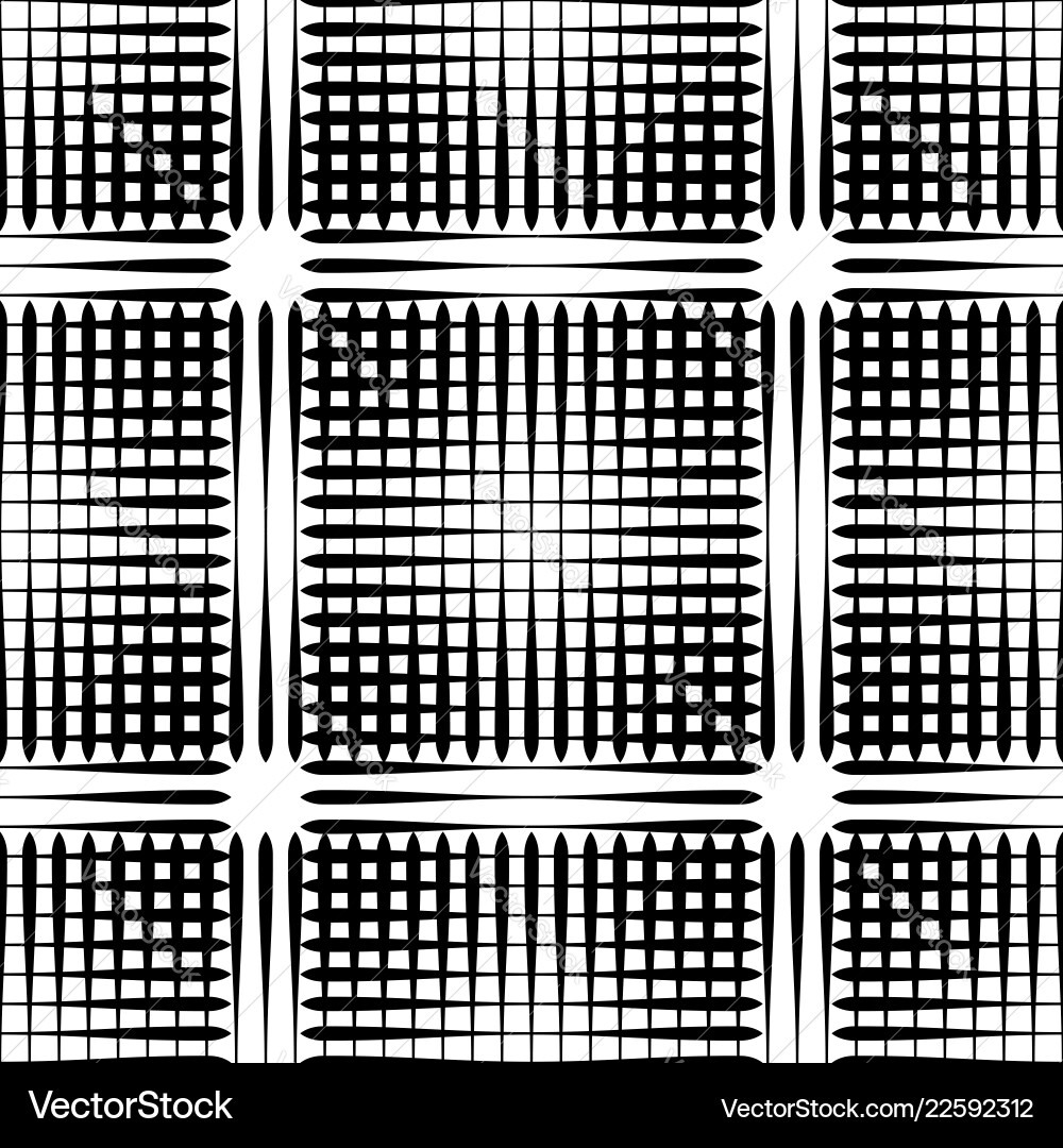 Grid mesh pattern with irregular lines vector image