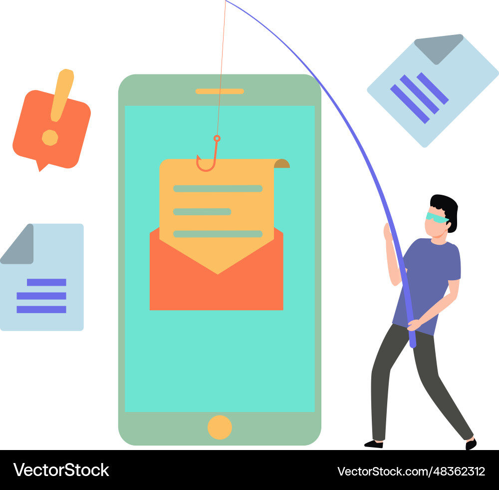 Hacker is stealing the data folder vector image