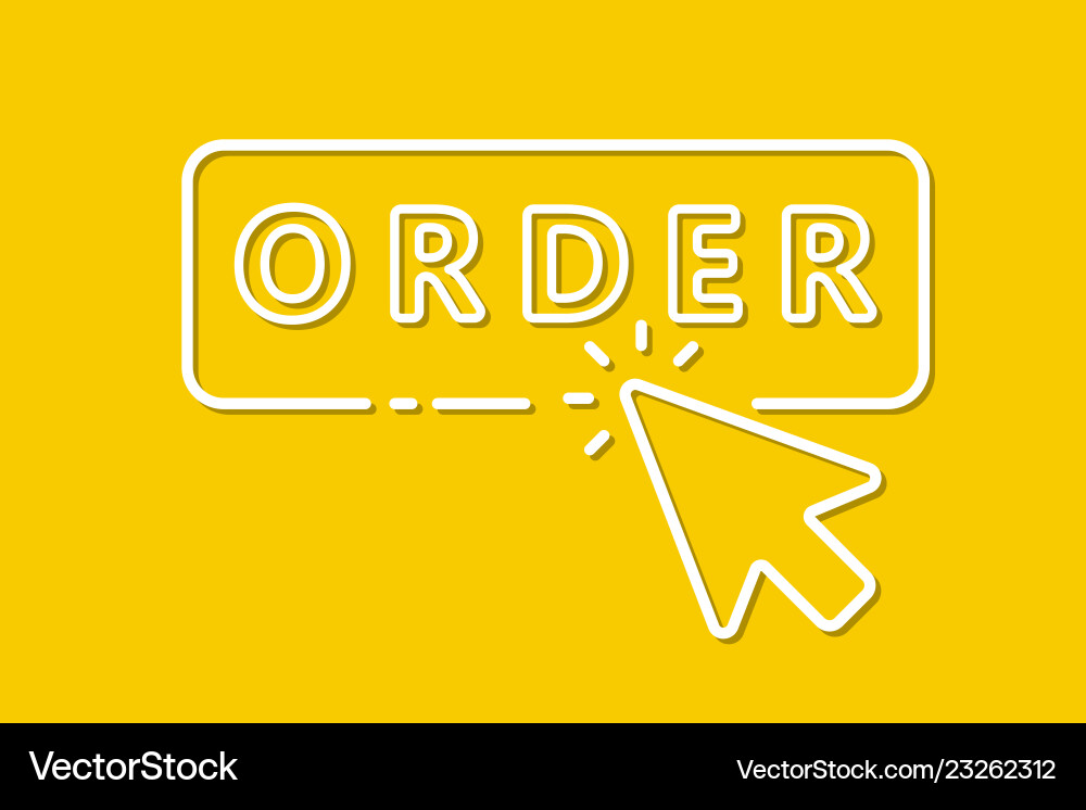 Icon mouse click on buy button Icon mouse click on buy button vector image