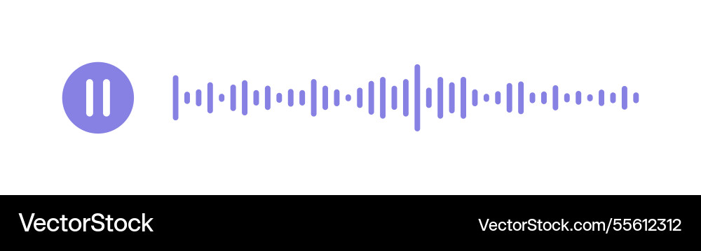 Message sound wave social network speech audio Message sound wave social network speech audio vector image