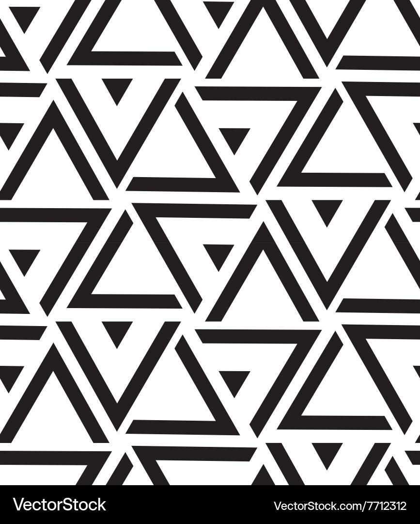 Modern Geometric Triangle Pattern vector image
