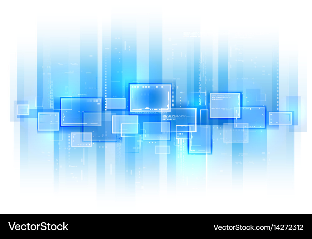 Modern Tech Gradient Background vector image