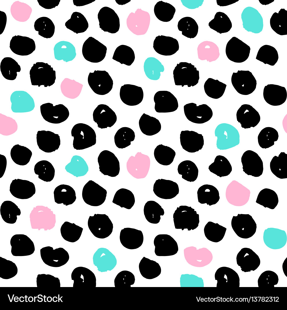 Retro Dots Pattern vector image