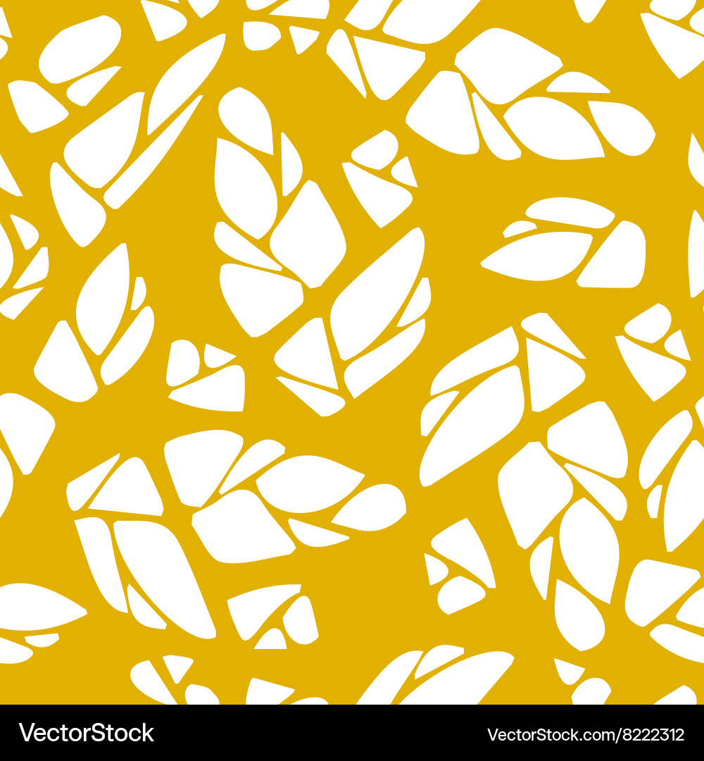 Seamless pattern with cones of hops Vector Image
