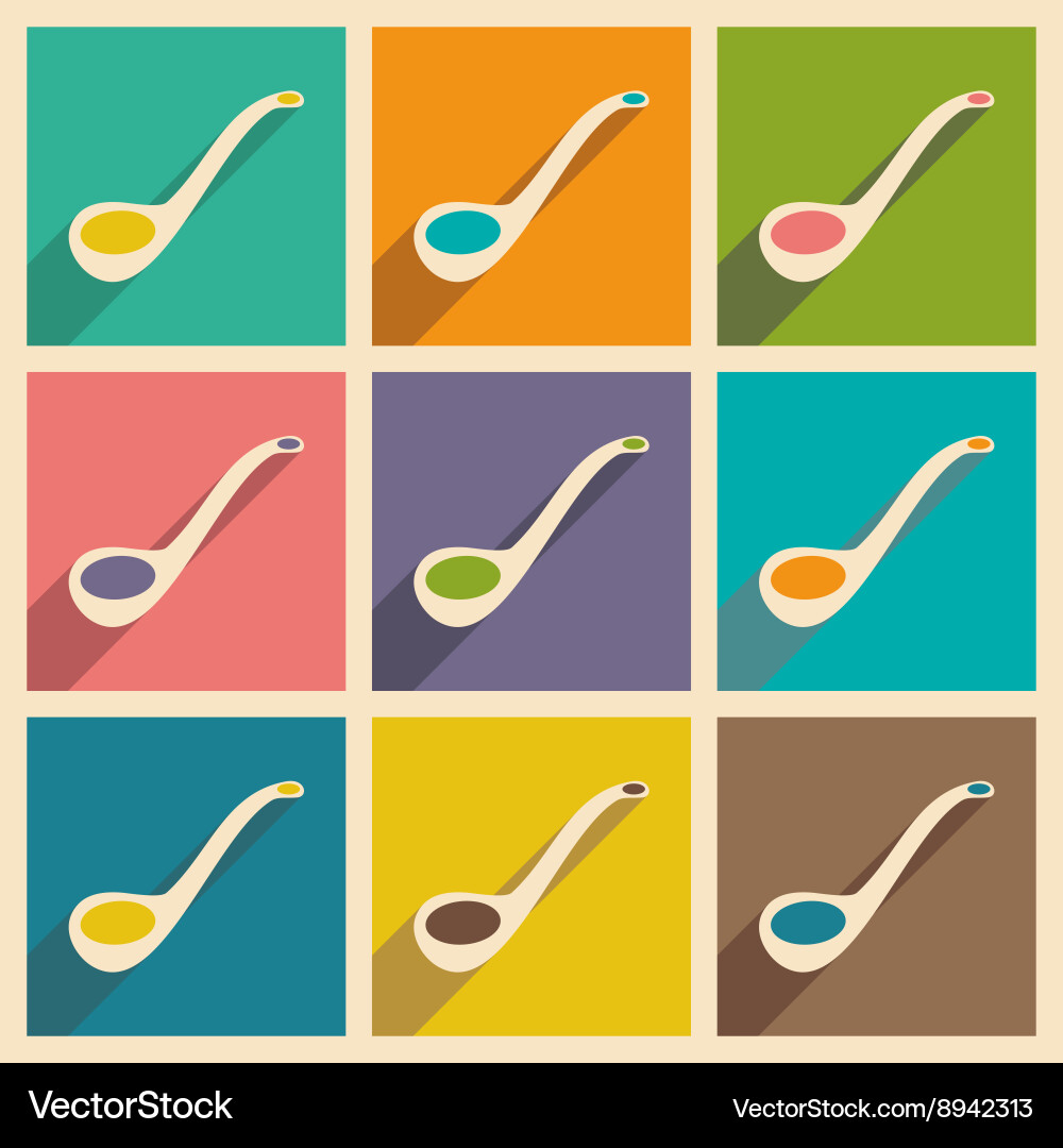 Flat with shadow concept and mobile application vector image