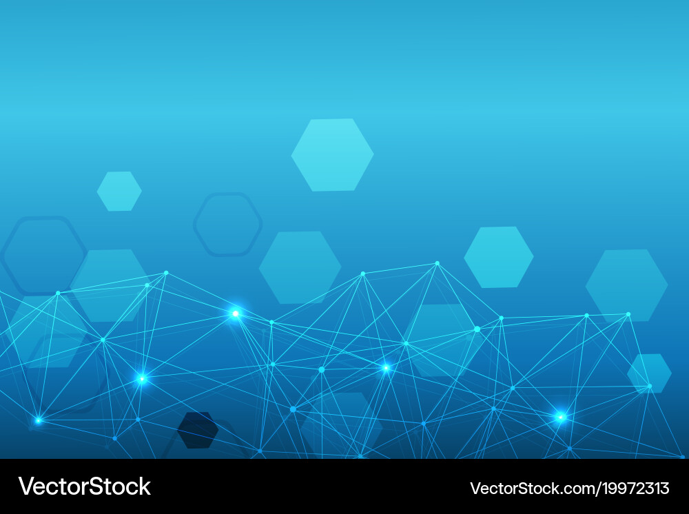 Geometric abstract background with connected line Geometric abstract background with connected line vector image