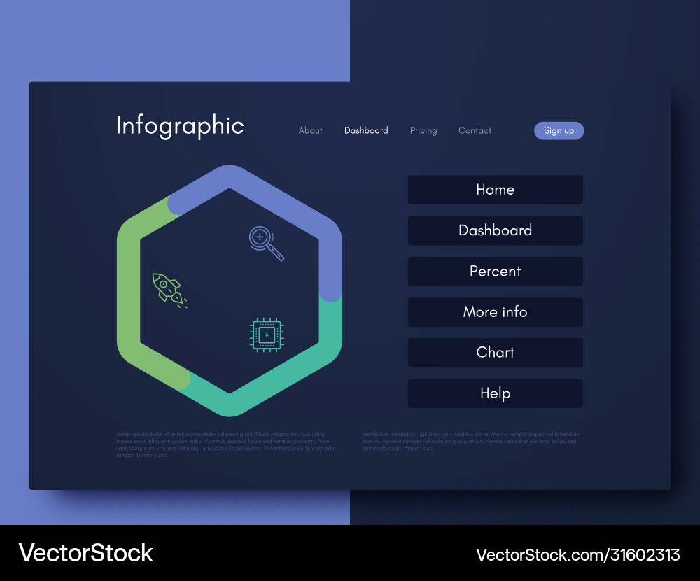 Graphic infographics template for creating mobile Graphic infographics template for creating mobile vector image