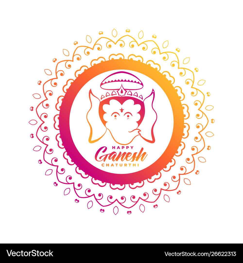 Kreative Lord ganesha Design für ganesh chaturthi Kreative Lord ganesha Design für ganesh chaturthi vektorbild