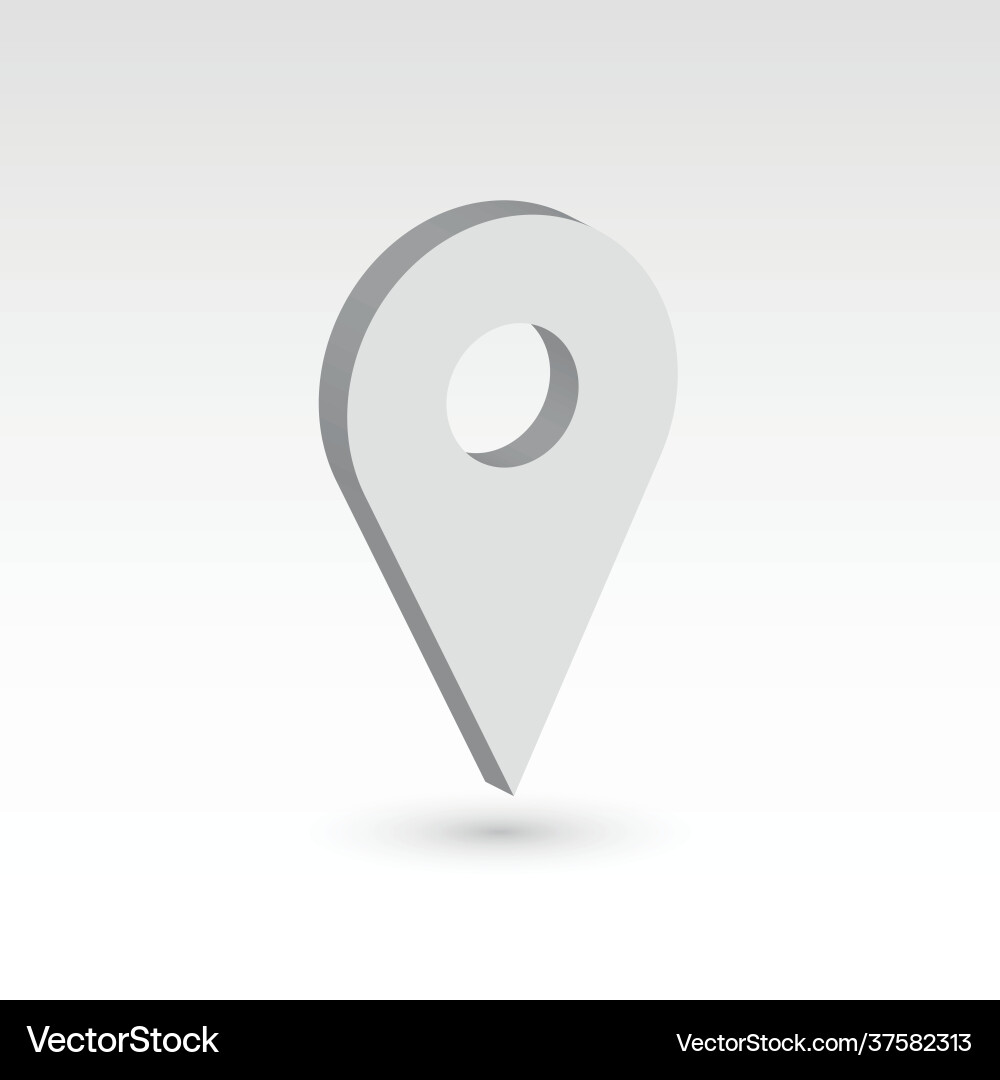 Map pointer - 3d object Map pointer - 3d object vector image