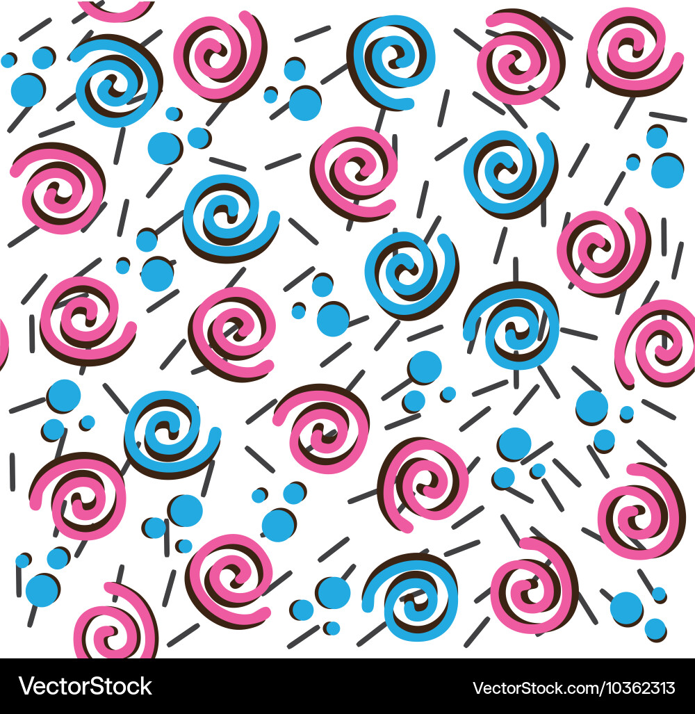 Memphis style vector image