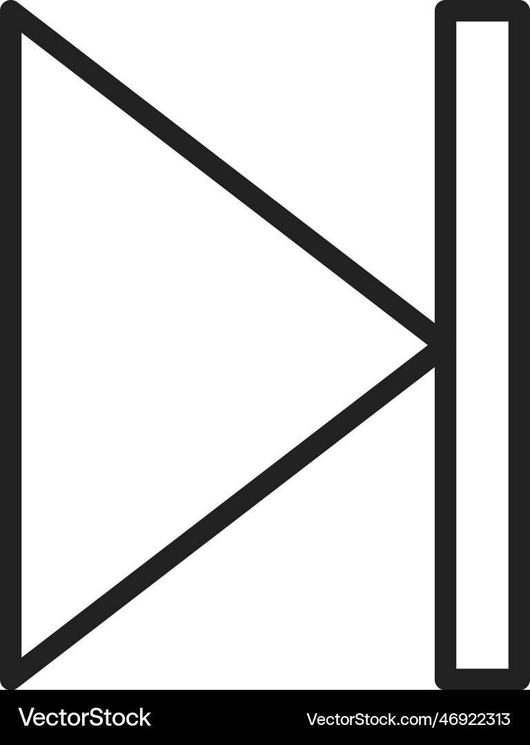Next track icon image suitable for mobile vector image