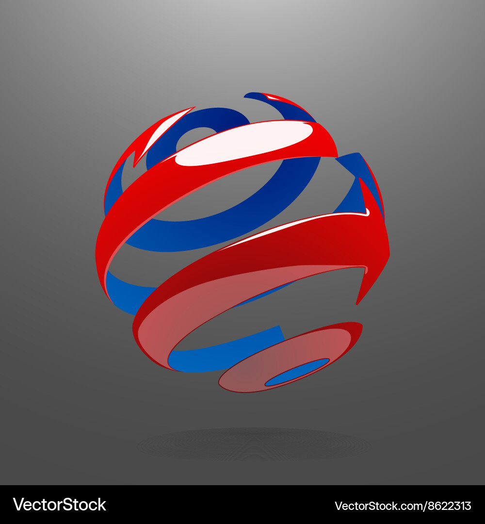 Rotating Globe with Arrows vector image
