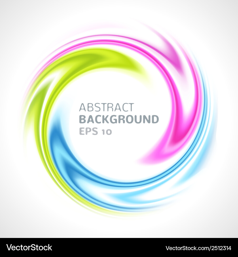 Abstract Swirl Circle Background vector image