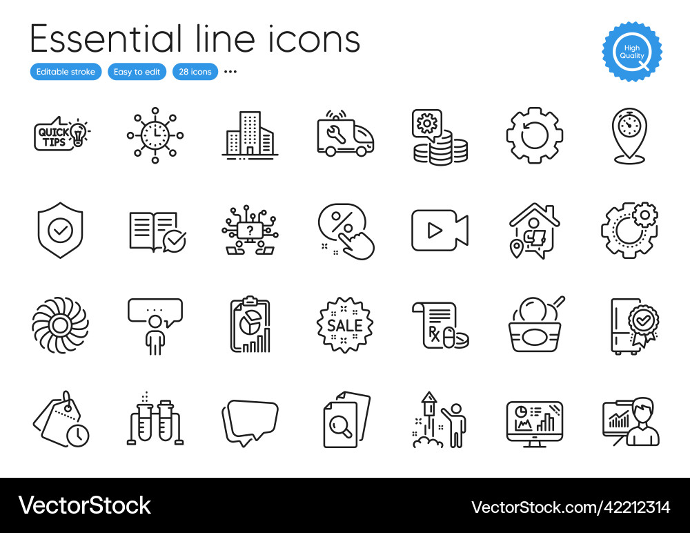 Analytics graph sale and security shield line Analytics graph sale and security shield line vector image