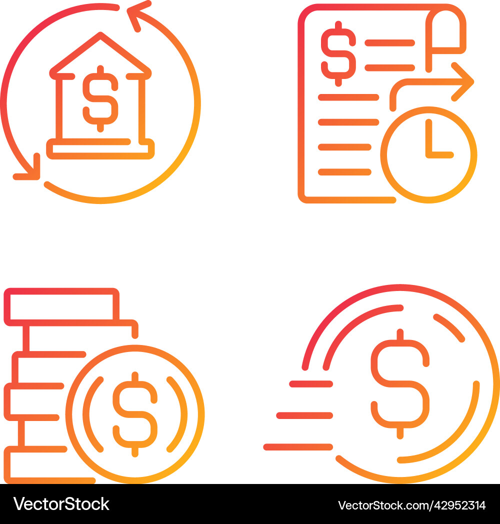 Business-Banking-Services Pixel perfekte Steigung Business-Banking-Services Pixel perfekte Steigung vektorbild
