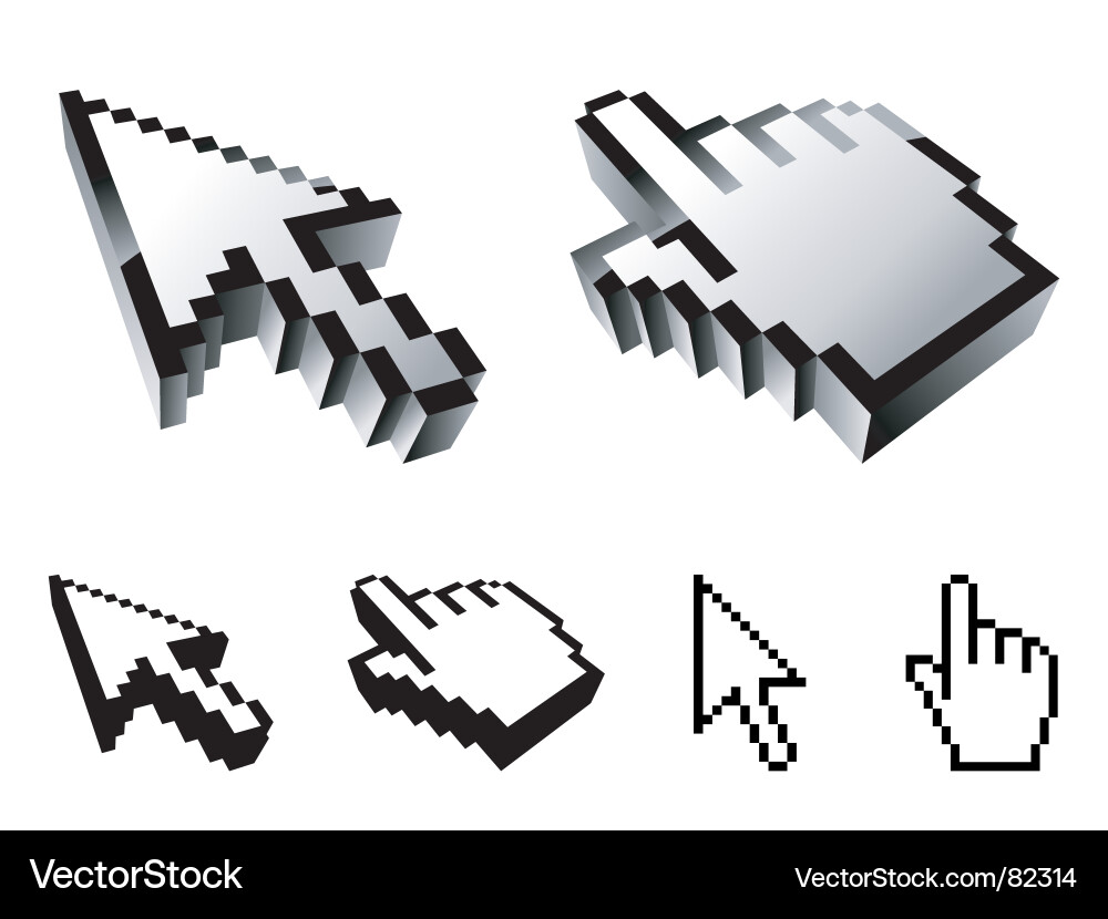 Cursor Pointer-Symbol vektorbild