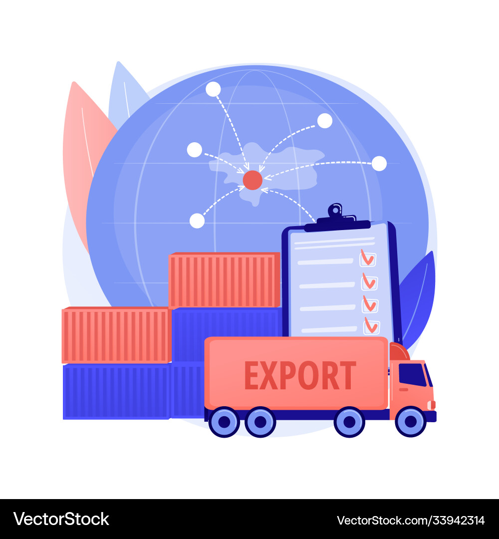 Export control abstract concept Export control abstract concept vector image