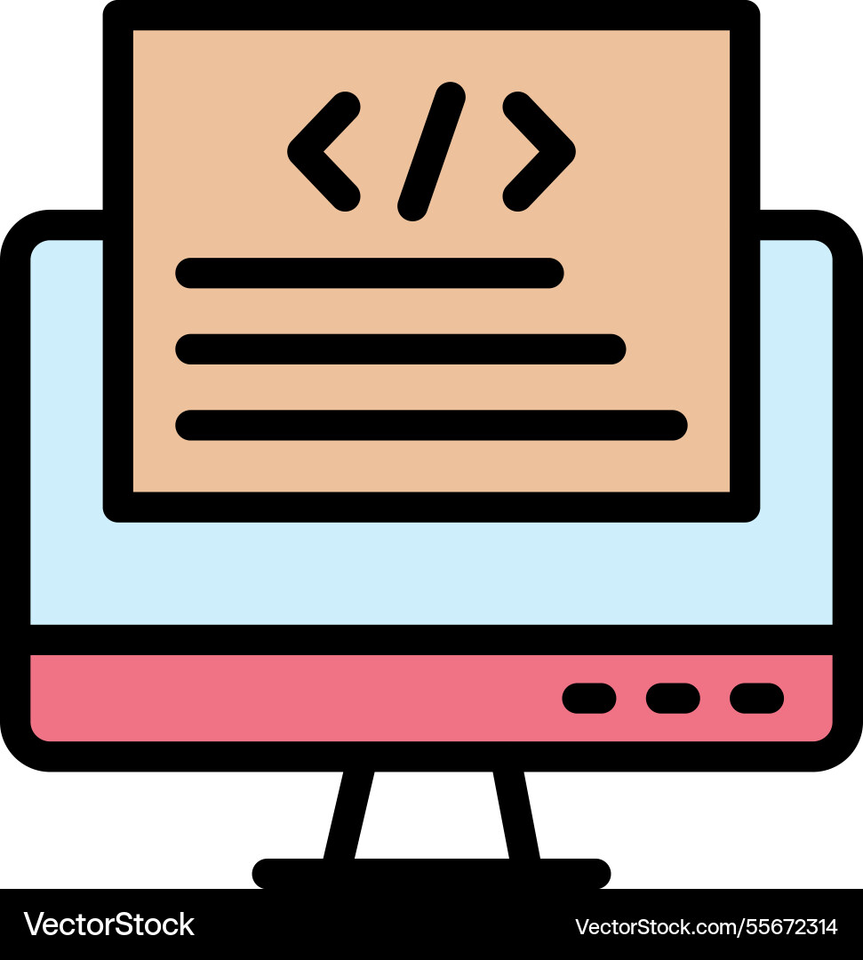 Front end icon design Vector Image
