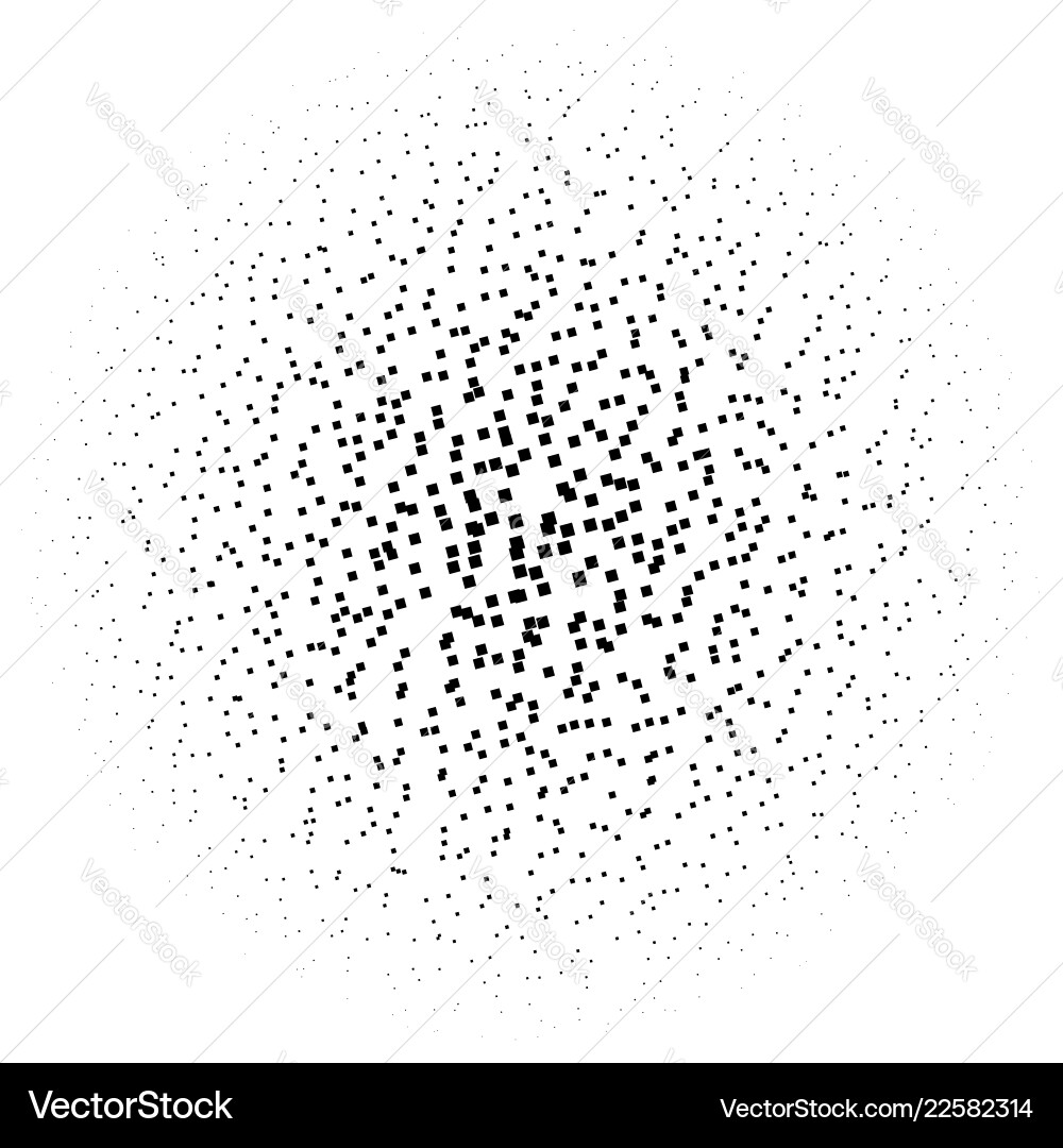 Halftone Square Pattern Vector Image