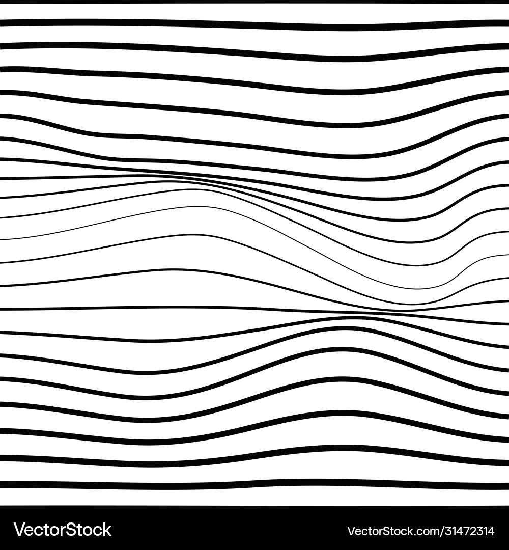 Monochrome Distorted Wave Texture vector image