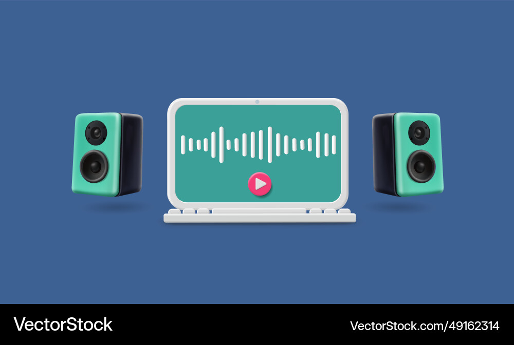 Music composer creating recording Music composer creating recording vector image