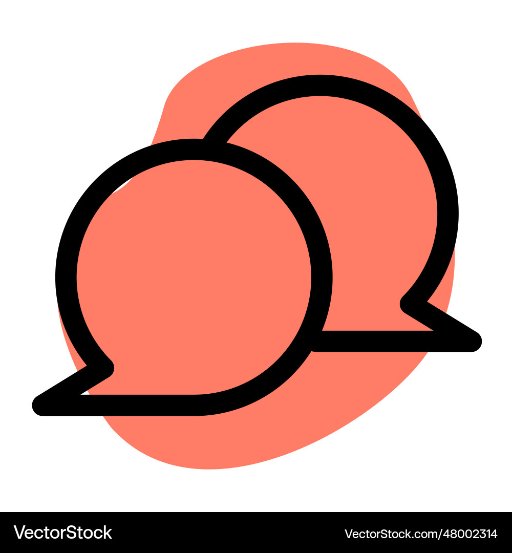 Use chat box to send immediate messages vector image