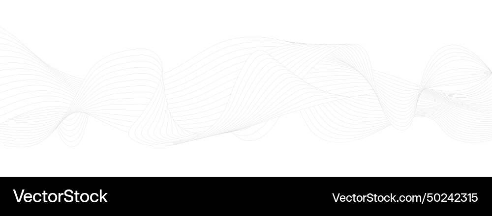 A pattern of smooth wavy lines template A pattern of smooth wavy lines template vector image