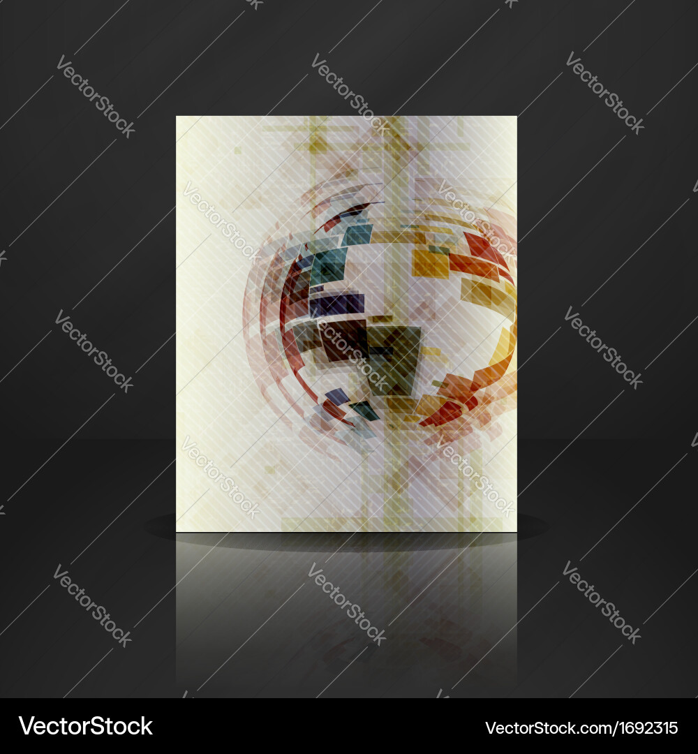 Abstract Globe Pattern Vector Image