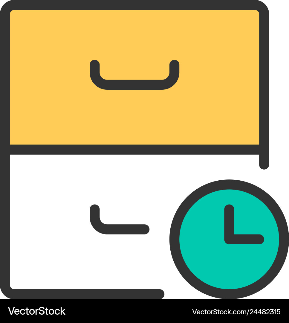 Archive icon design interaction Archive icon design interaction Vector Image