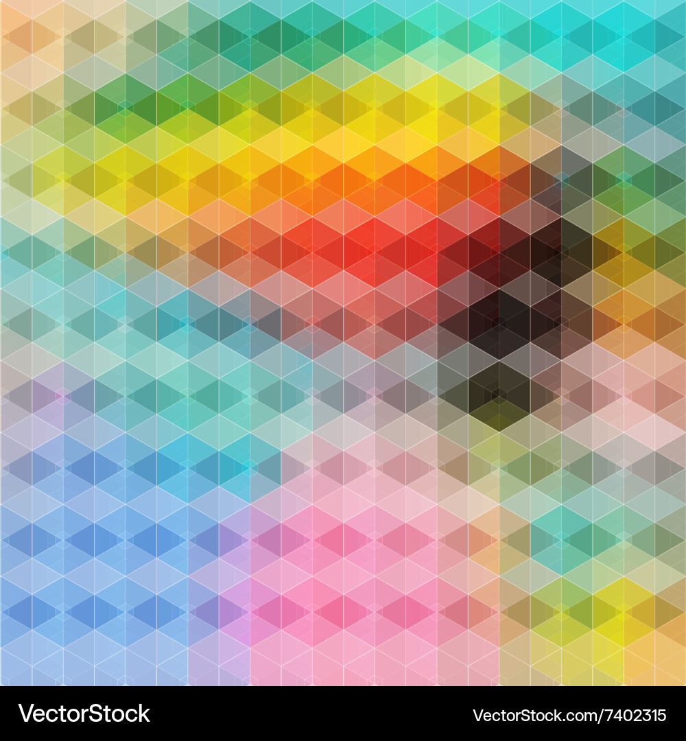 Bright a colorful abstract background of polygons Vector Image
