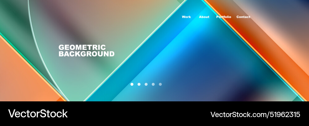 Circle triangle geometric web site page template Circle triangle geometric web site page template Vector Image