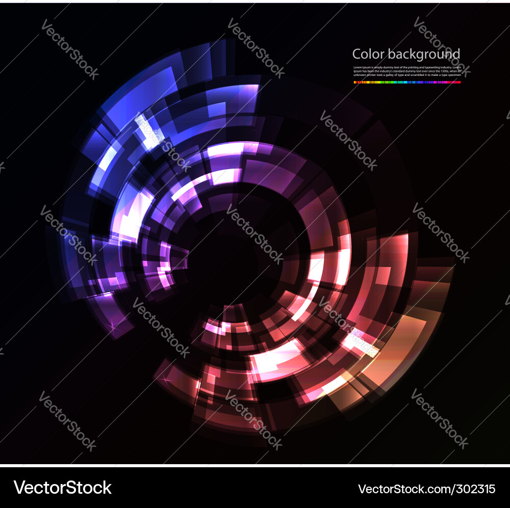 Colorful Abstract Color Splash vector image
