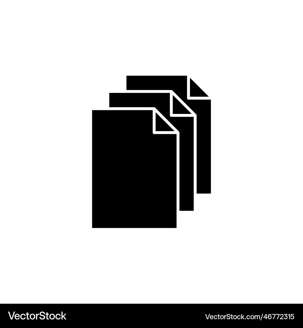 Document icon paper file Document icon paper file vector image