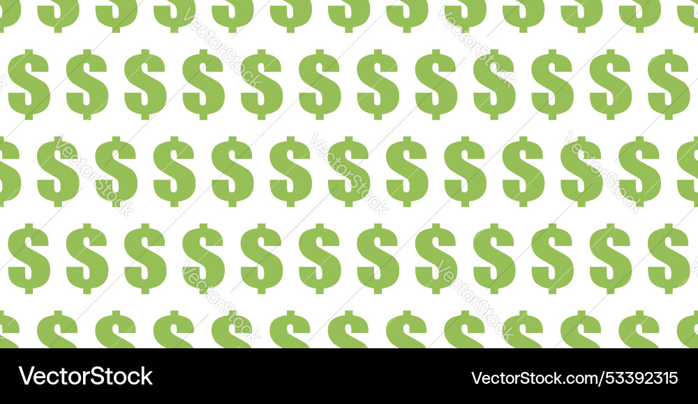 Dollar symbol pattern Dollar symbol pattern vector image