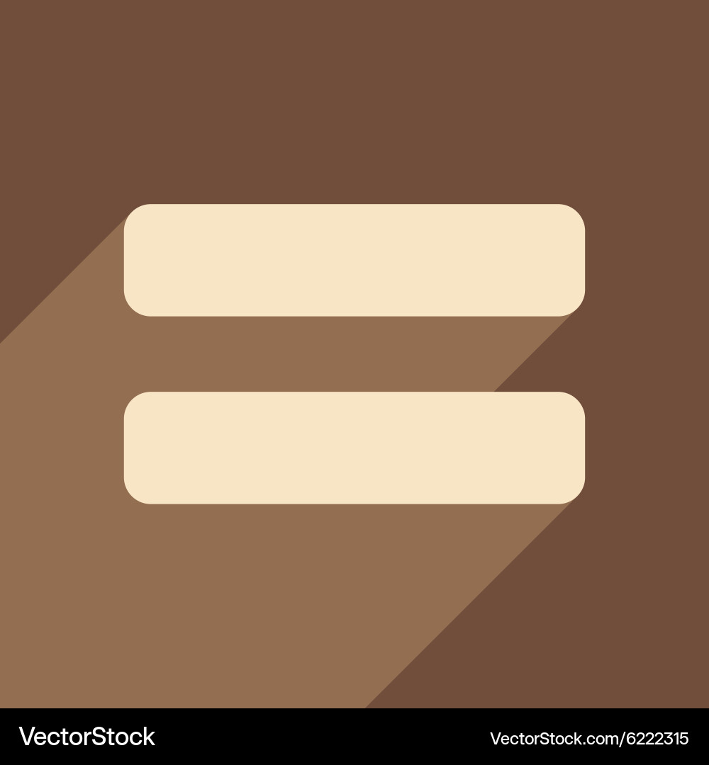 Flat with shadow icon and mobile application vector image