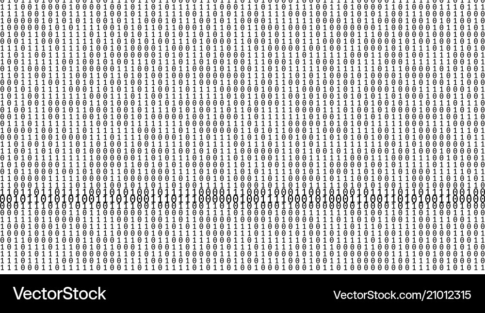 Gradient binary code digits background Gradient binary code digits background vector image