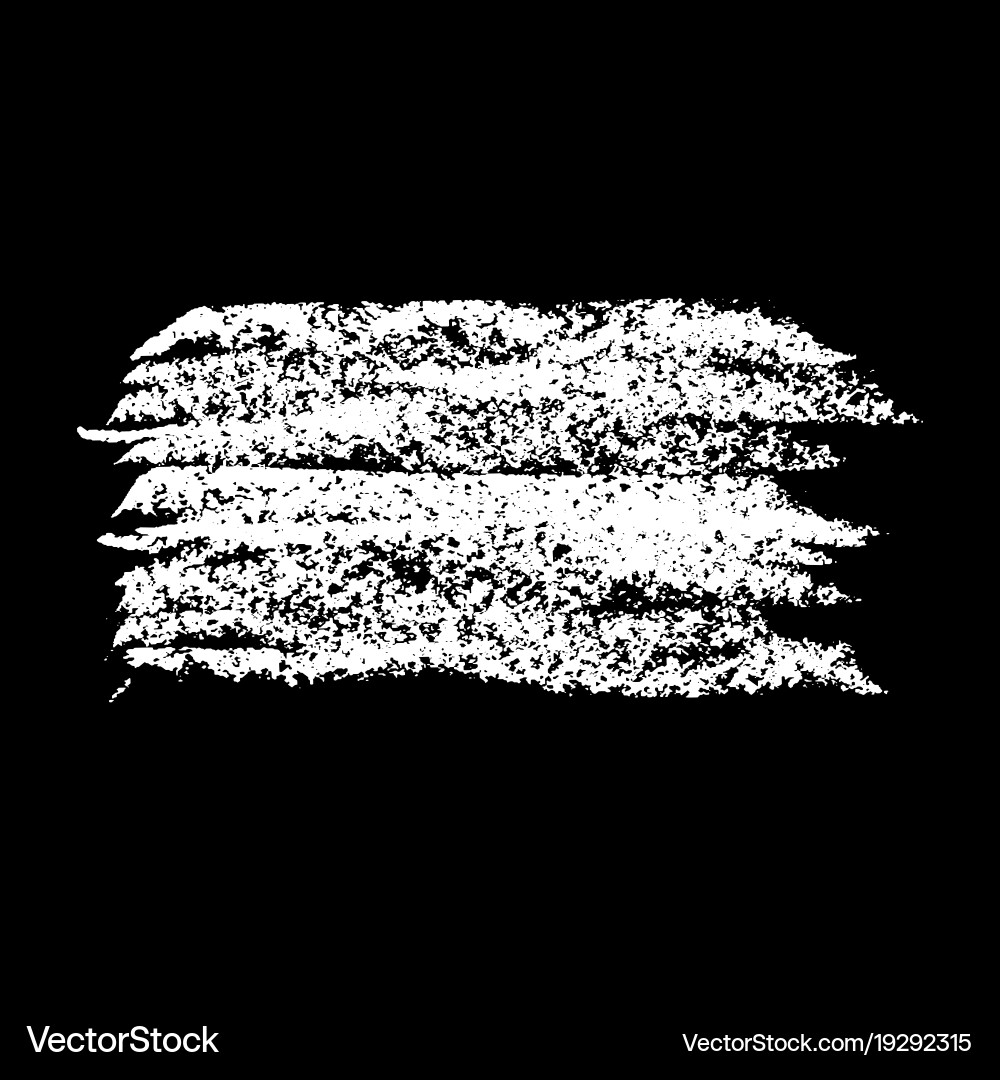 Grunge Chalk Texture Brush Stroke Vector Image