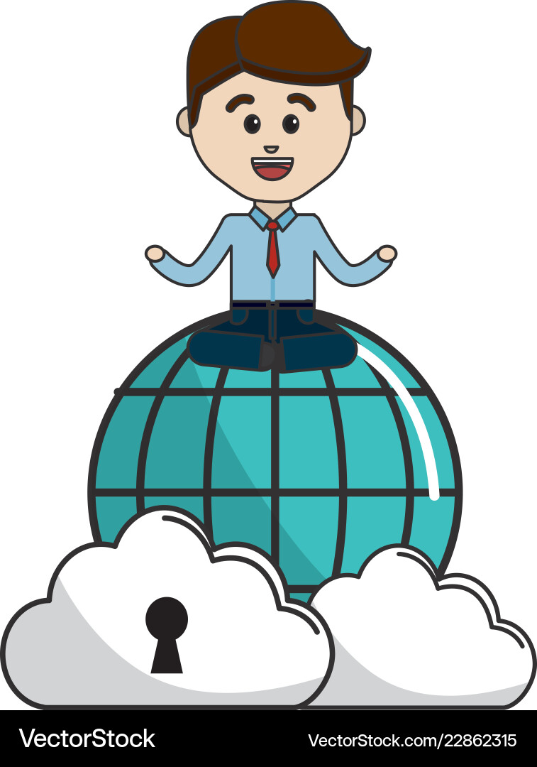 Isolated web hosting design vector image